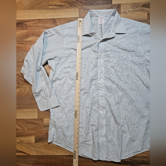 Brooks Brothers Plaid Button Down Long Sleeve Shirt Size 16.5/34 Cotton - Picture 5 of 9